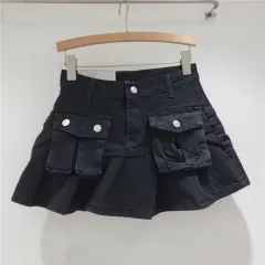 Fashion Personality Denim Little Short Dress Women - Black - View 1