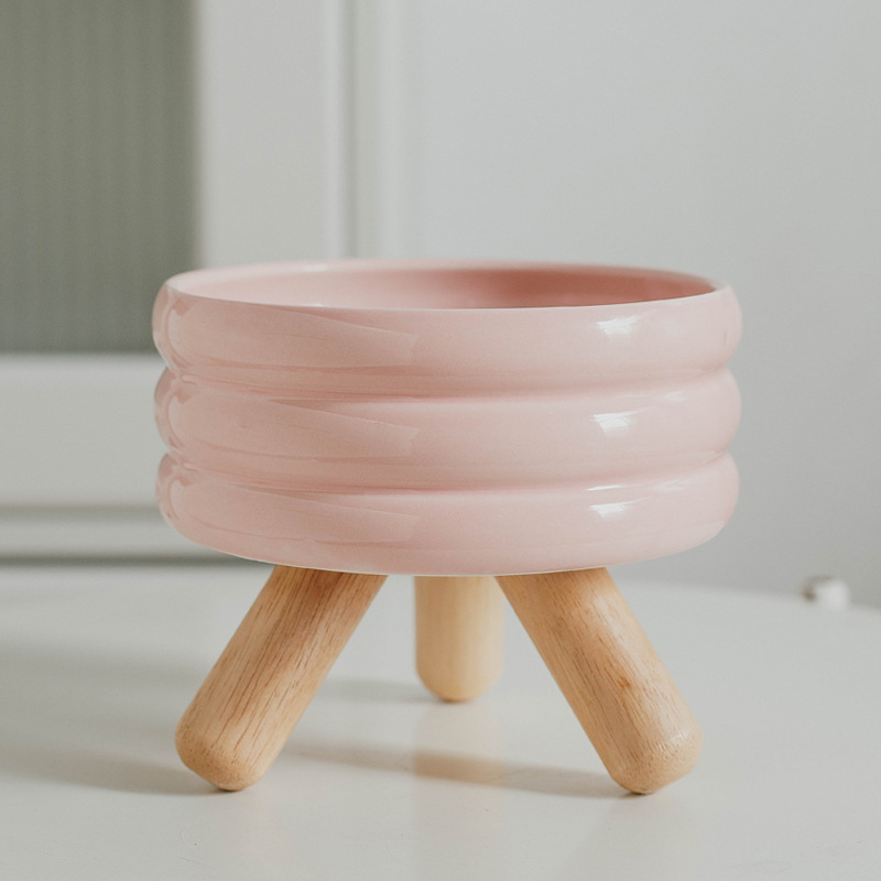 Thin Cherry Pink Water Bowl