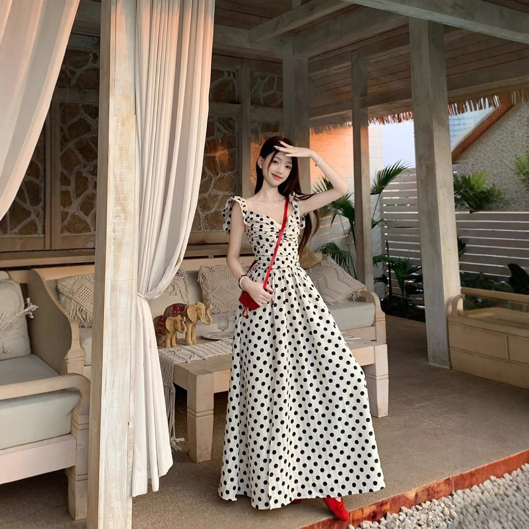 Summer New Waist Slimming Beautiful Overknee Dress