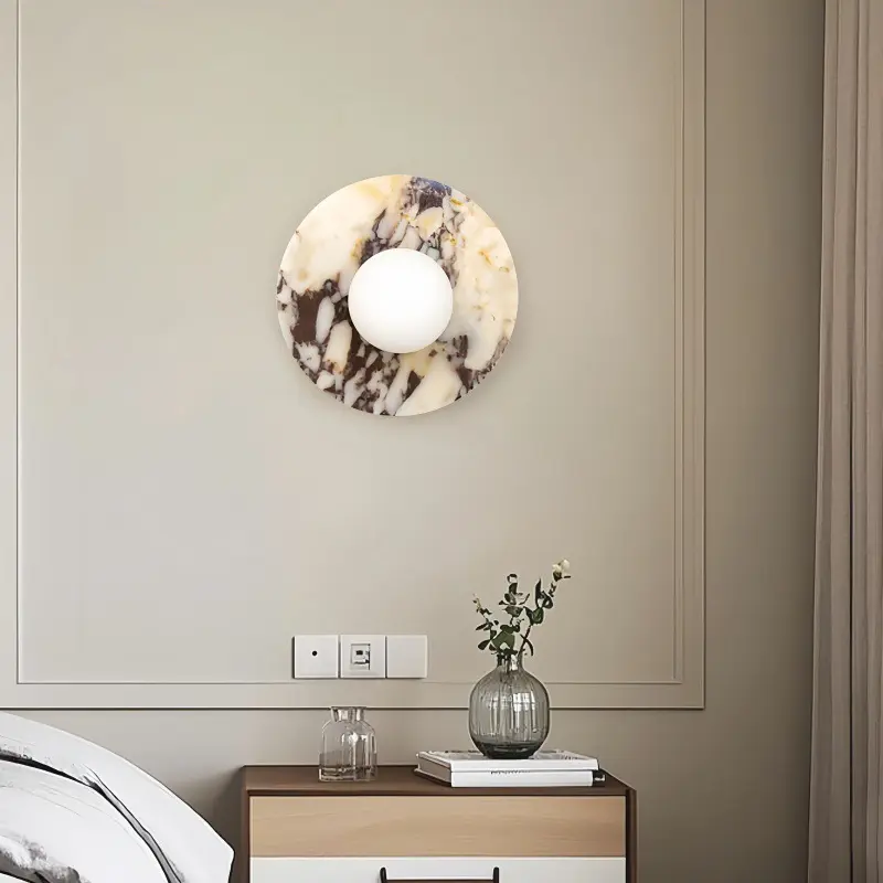 Background Wall Decoration High-grade Marble Bedroom Bedside