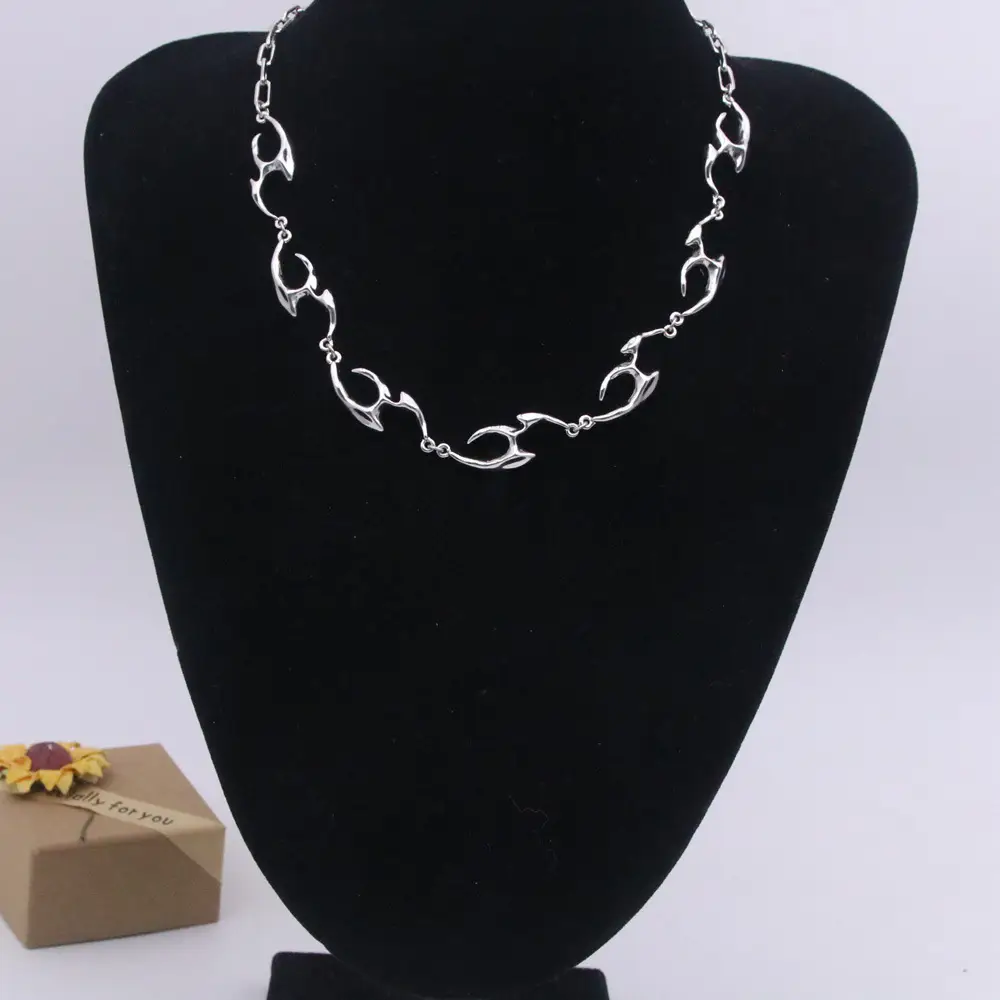Hip Hop Style Necklace Street Rap Clothing Versatile Irregular Chain