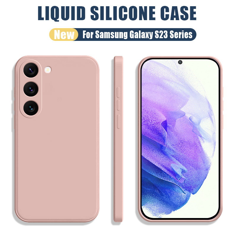 Solid Color Simple Drop-resistant Liquid Silicone Phone Case - Image 2
