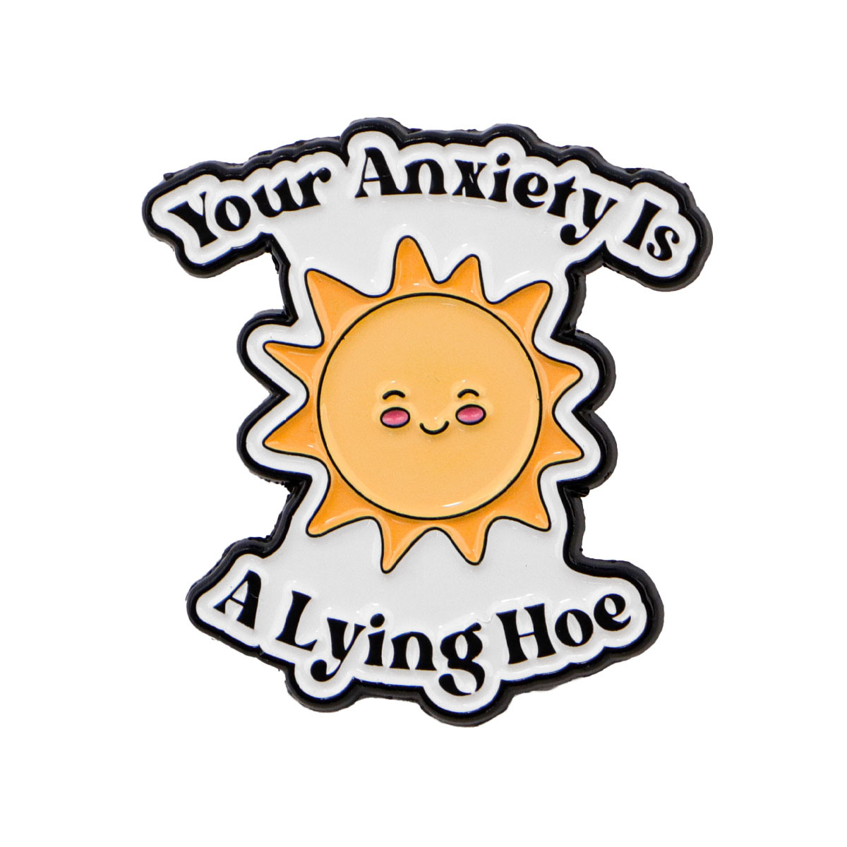 Brooch Cartoon Golden M Badge Creative English Letters