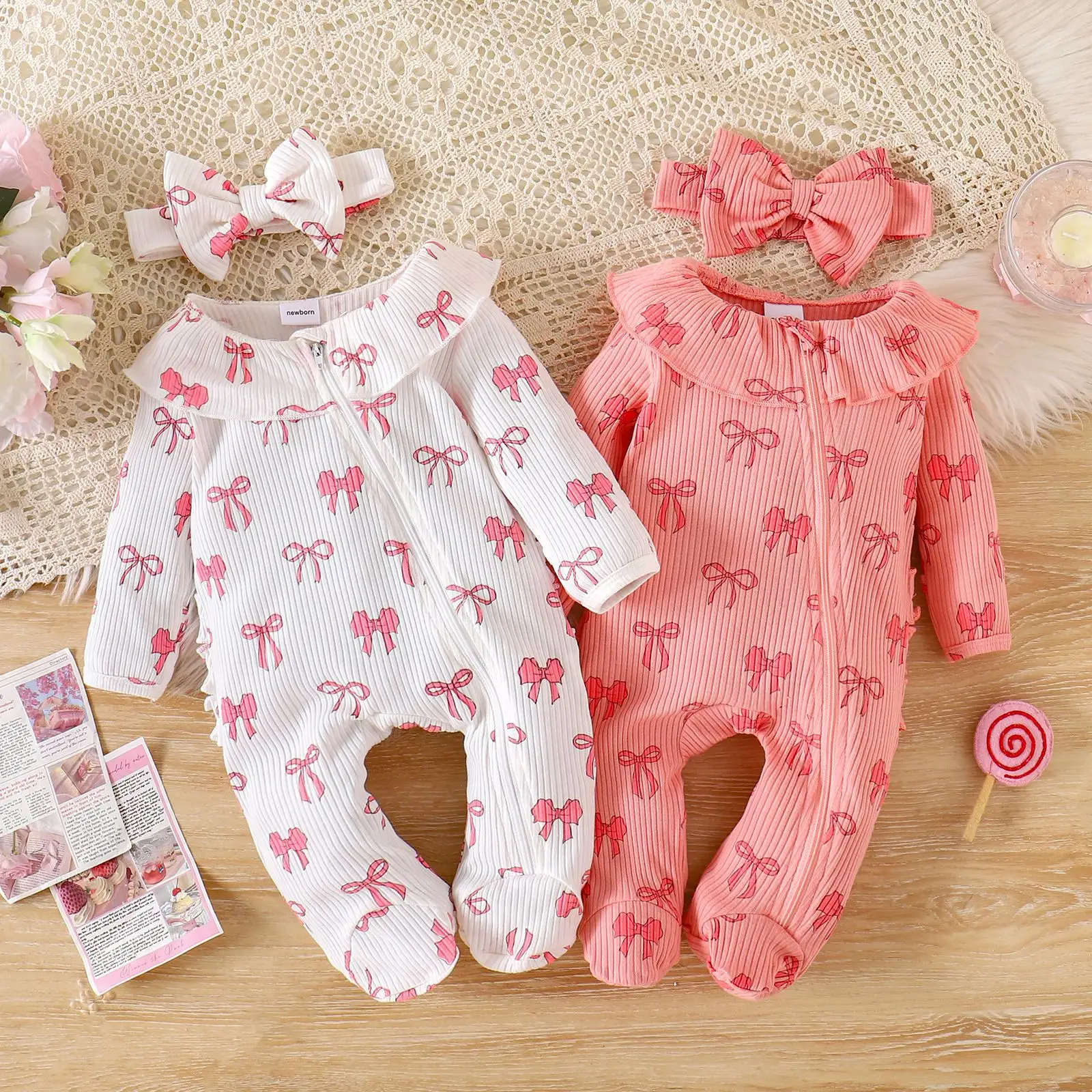Long-sleeve One-piece Romper For Babies
