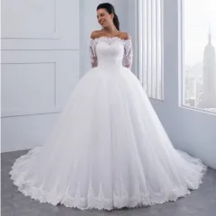 Wedding Bridal Wedding Lace Large Tail - Pure White - View 1