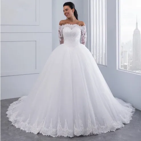 Wedding Bridal Wedding Lace Large Tail - Pure White
