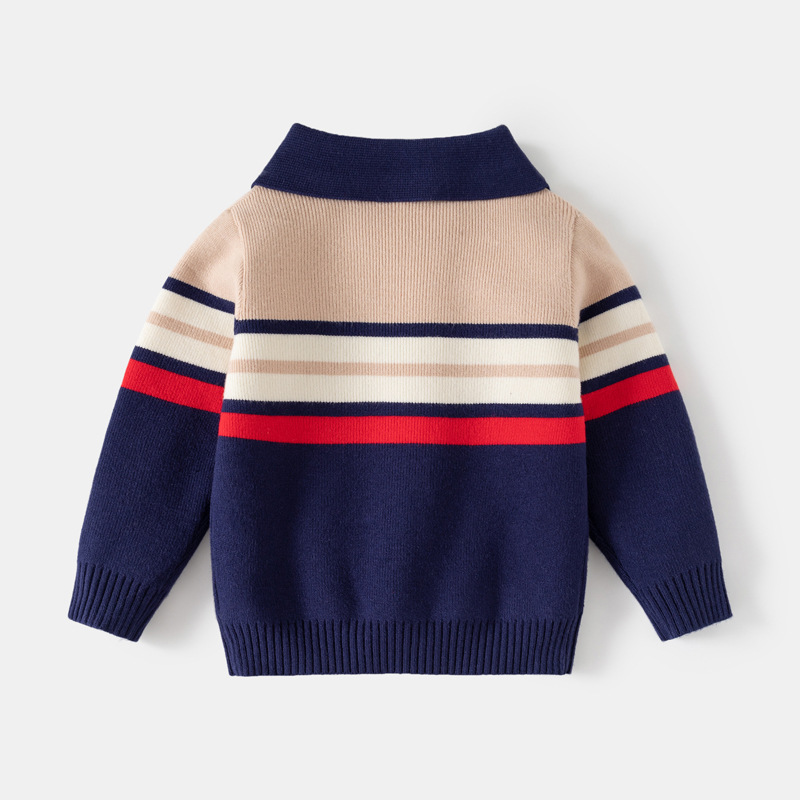 Fashionable Childrens Clothing Boys Lapel Sweater — foto 2