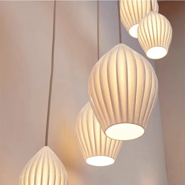 Sleek Textured And Creative Design Indoor Pendant
