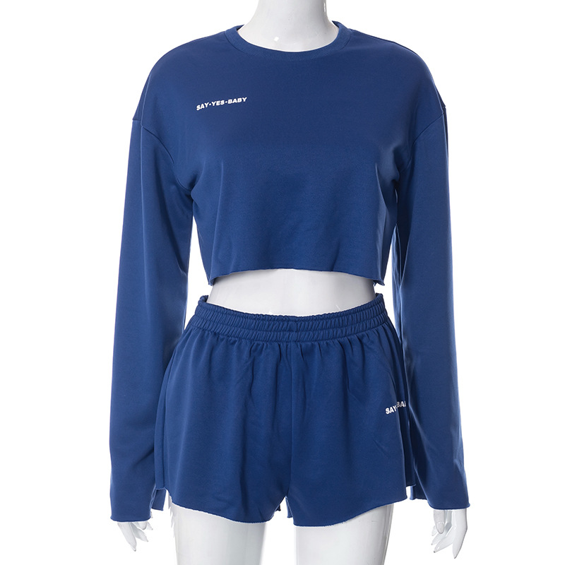 Women's Clothing Long Sleeve Pullover Top Short Chic