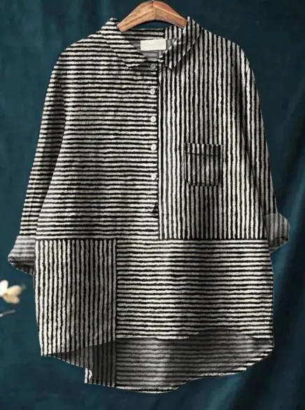 Loose Print Crew Neck Casual Plus Size Women's T shirt Zcs323 - Shop at LoveMi