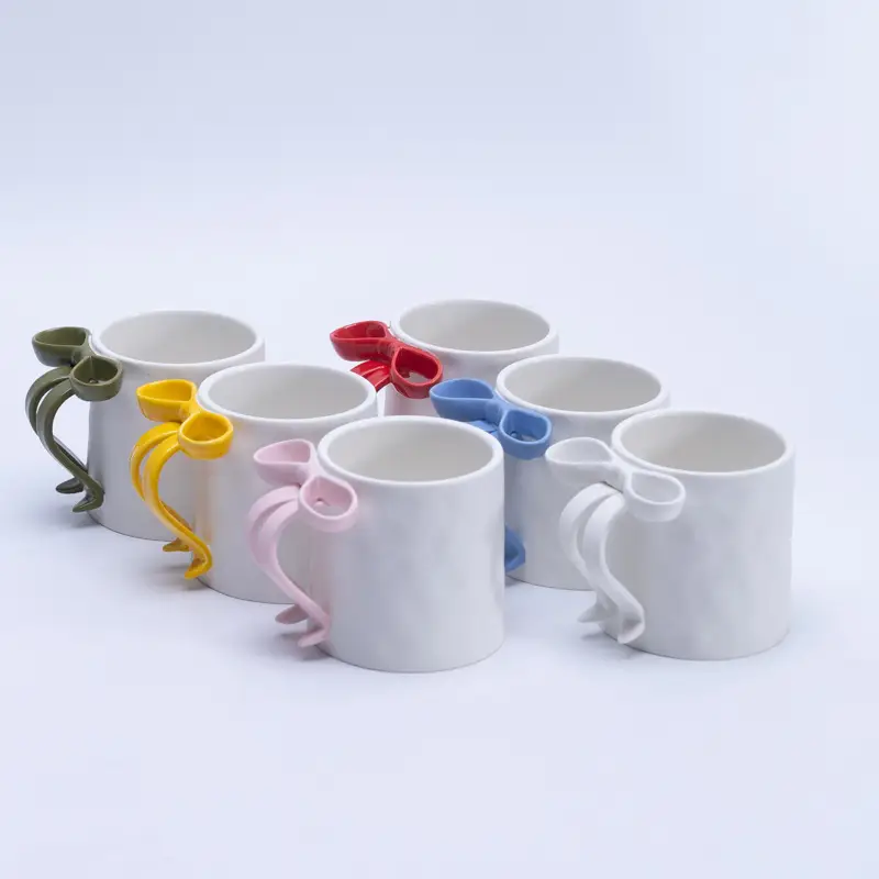 Ins Style 400ml Cute Ceramic Bow Mug