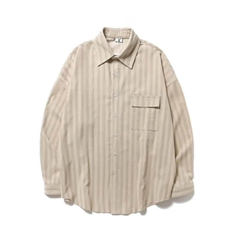Autumn Vintage Stripe Loose Shirt