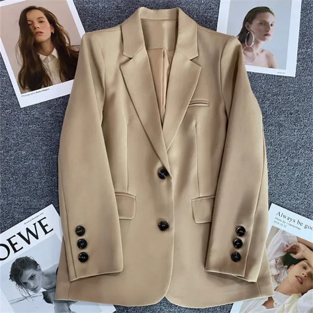 Spring And Autumn New Casual Elegant Business Suit Top Ginger Yellow - Shop at LoveMi