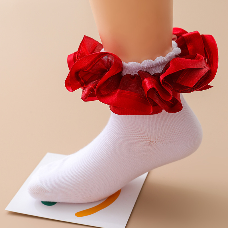 Home Fashion Simple Children's Lace Socks