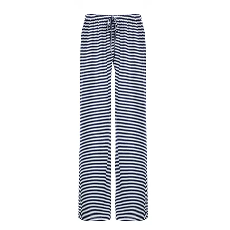 Fashion Striped Knitted Casual Pants Women