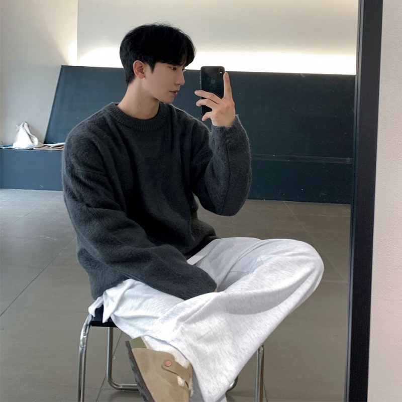 Loose Knitted Pullover Sweater, picture 4 of 5