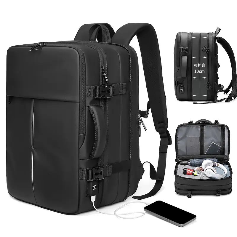 Large-Capacity Travel Duffel Expandable Multifunctional Laptop Backpack