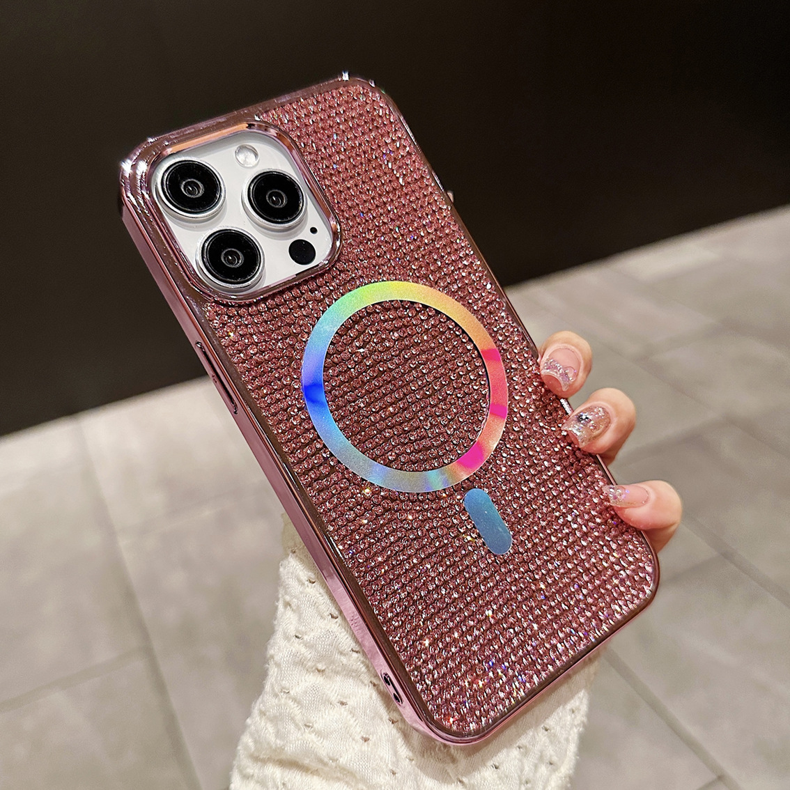 Phone Case Rhinestone Electroplating Protective Sleeve - Image 7