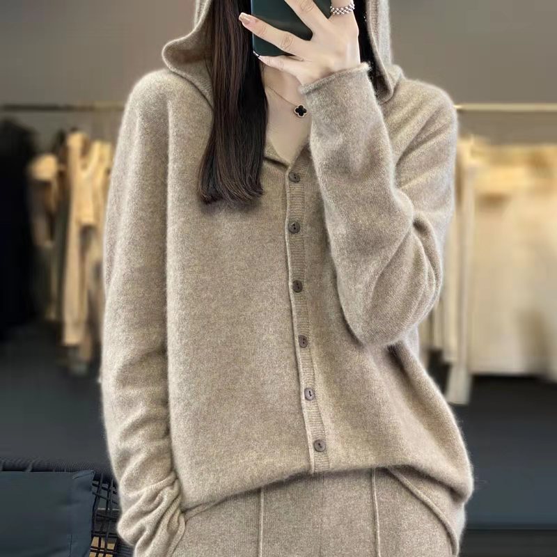 Stylish Single-Breasted Knitted Cardigan For Women