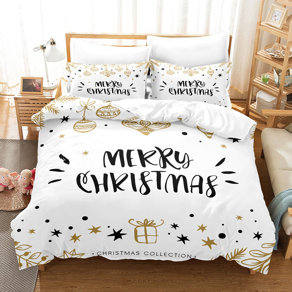 Title 8, Christmas Digital Printed Woolen Bedding Set