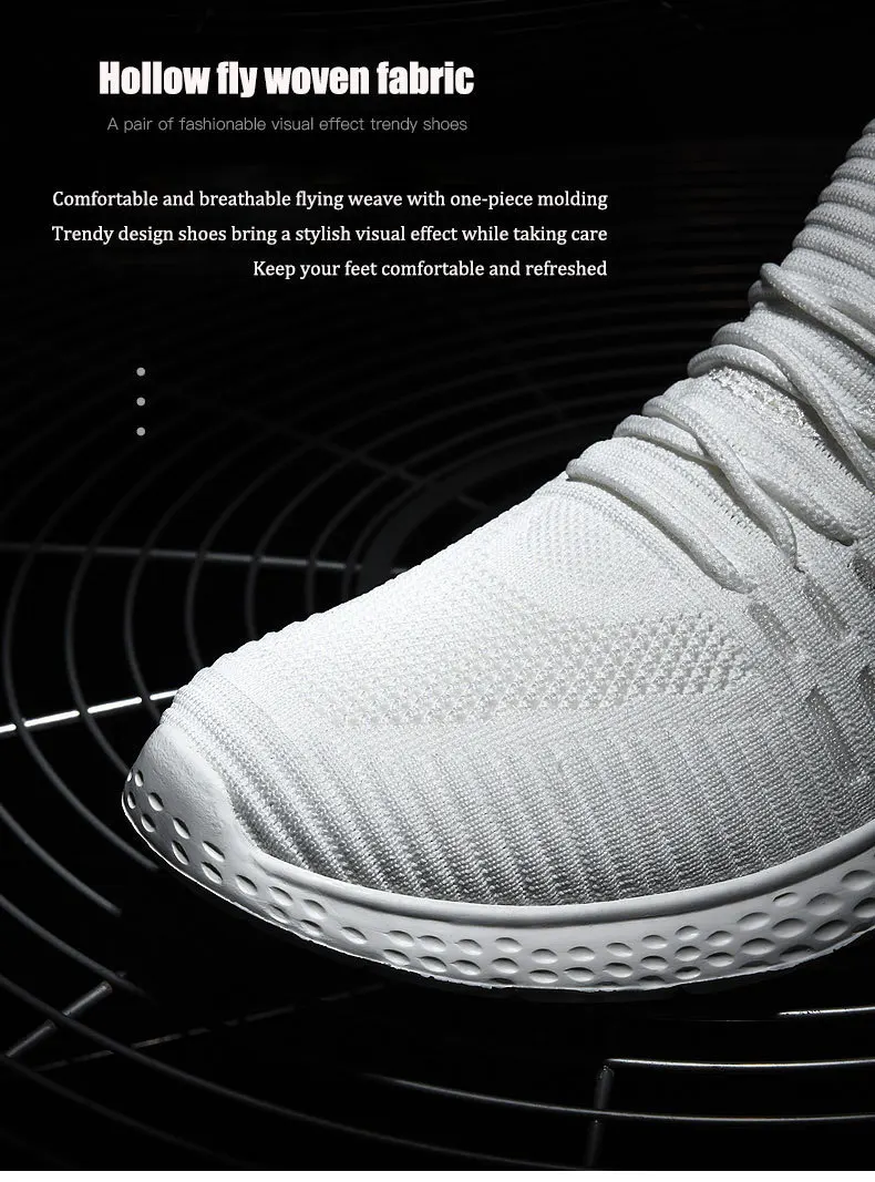 Title 5, Sneakers flying woven mesh casual running shoes