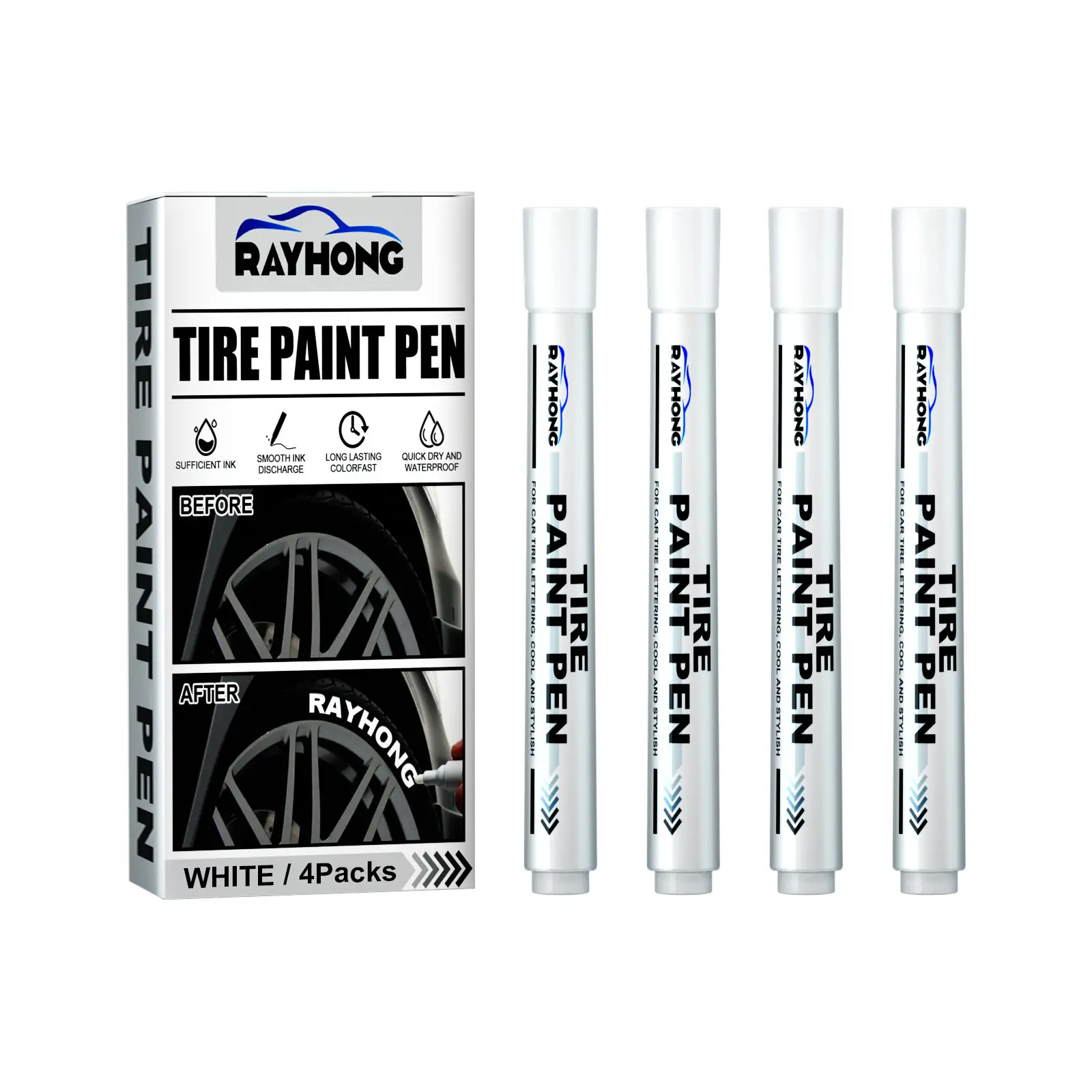 Car Tire Pen Decoration Modification Supplies Graffiti Tire Marking Pen