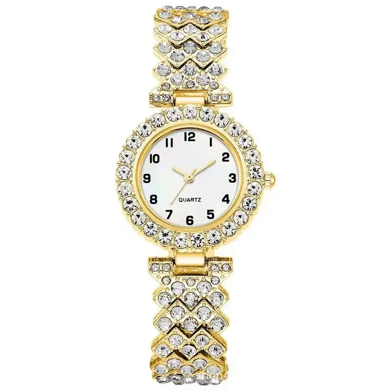 Fashion Jewelry Luxury Women Watch Set Silver
