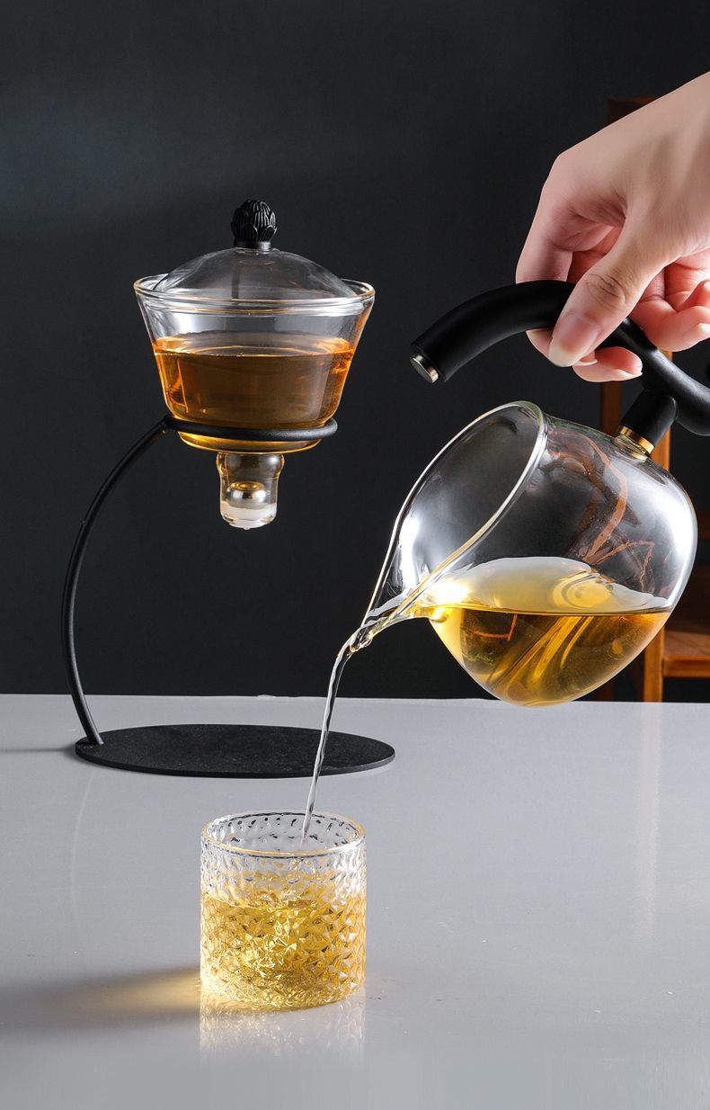 Title 1, Glass Automatic Tea Set Household Anti-scald Ma...