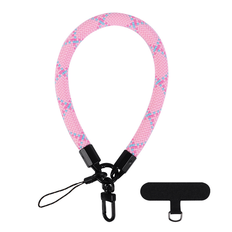Mobile Phone Short Polyester Rope Anti-theft Wrist Strap Keychain