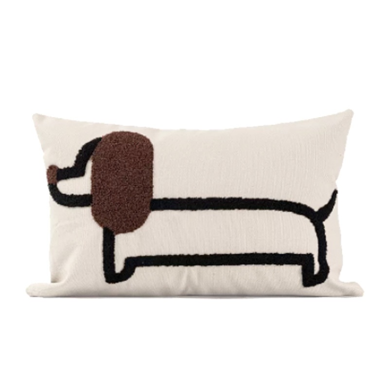 Dog Brown 30x50cm Pillowcase