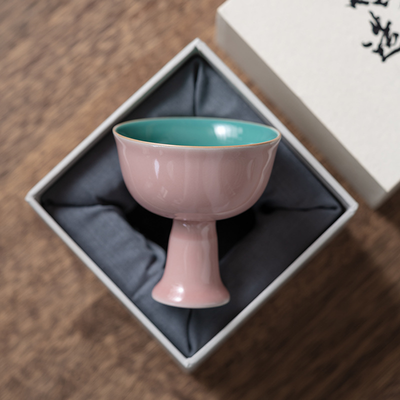 High Foot Master Cup Antique Song Style Palace Museum Black Tea Cup