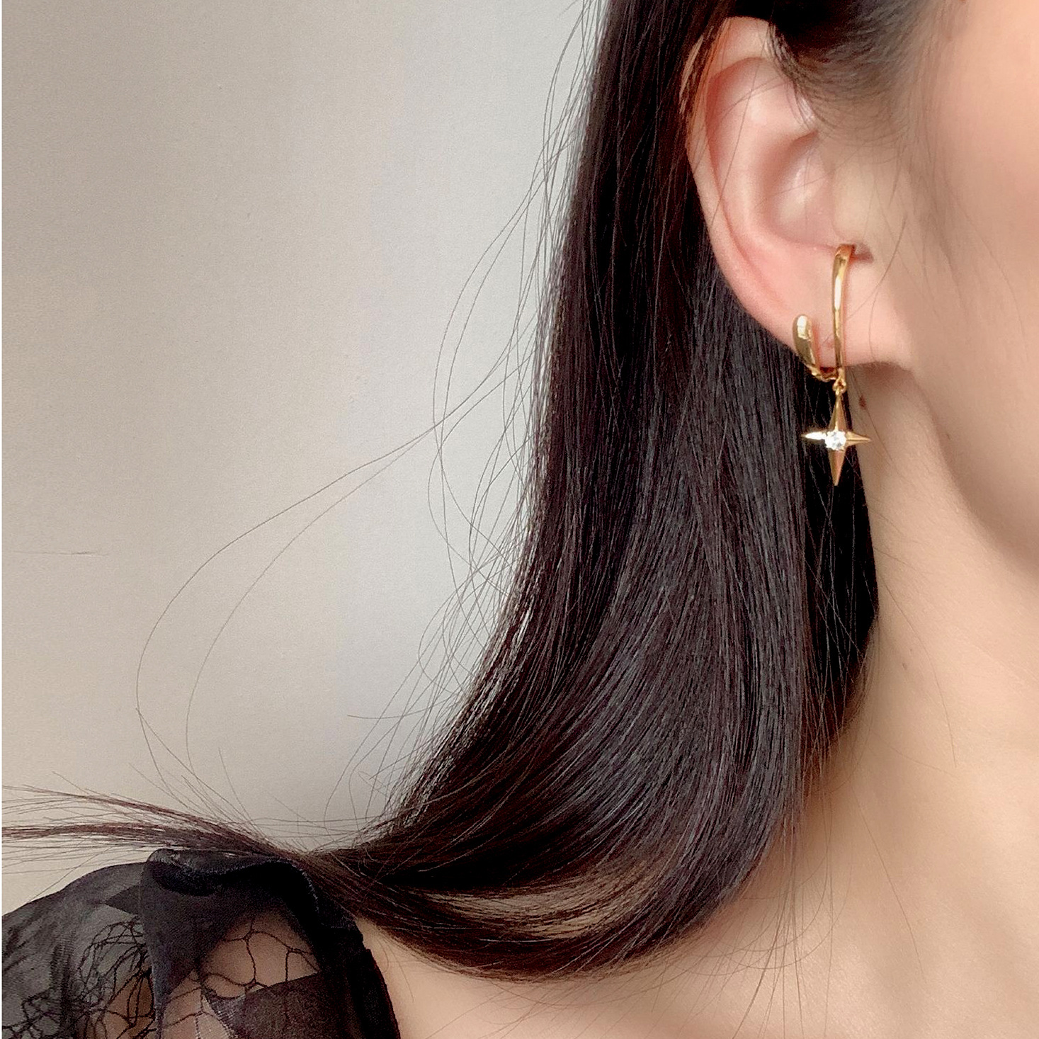 Star Non-Pierced Ear Cuffs, picture 4 of 6