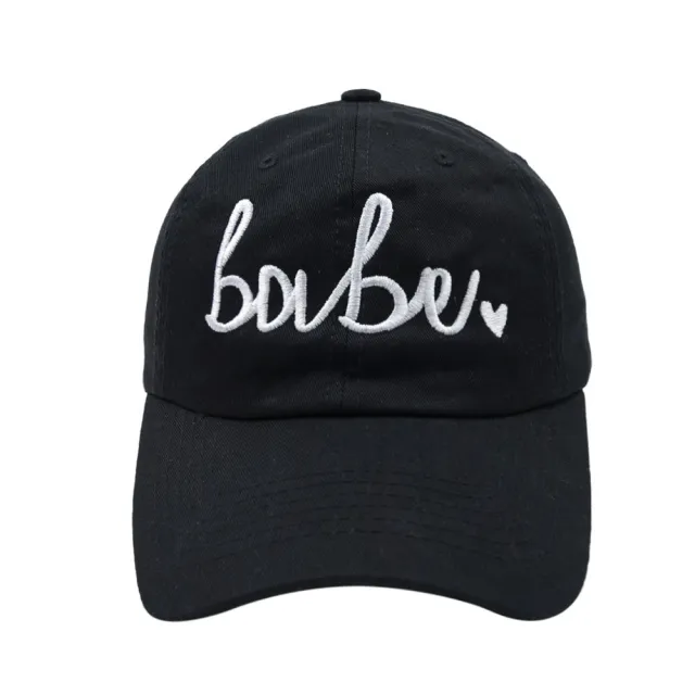 Women's Fashion Casual Letter Embroidered Wedding Baseball Hat Black - Shop at LoveMi