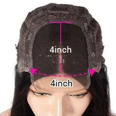 Golden Brown Gradient Real Hair Lace Headgear - 4X4 Lace Headgear 150 Density - View 1