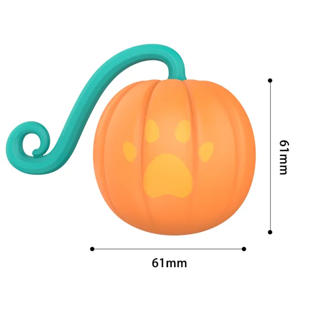 Electric Cat Pets Toy Smart Funny Cat Luminous Ball Pet Products Pumpkin Cat Teasing Ball - Shop at LoveMi