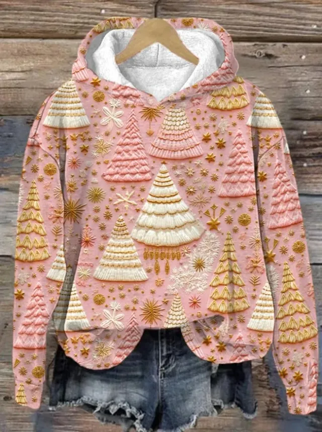 3D Digital Printing Christmas Couple Hooded Sweater Female Laza04 06 5Xl - Shop at LoveMi