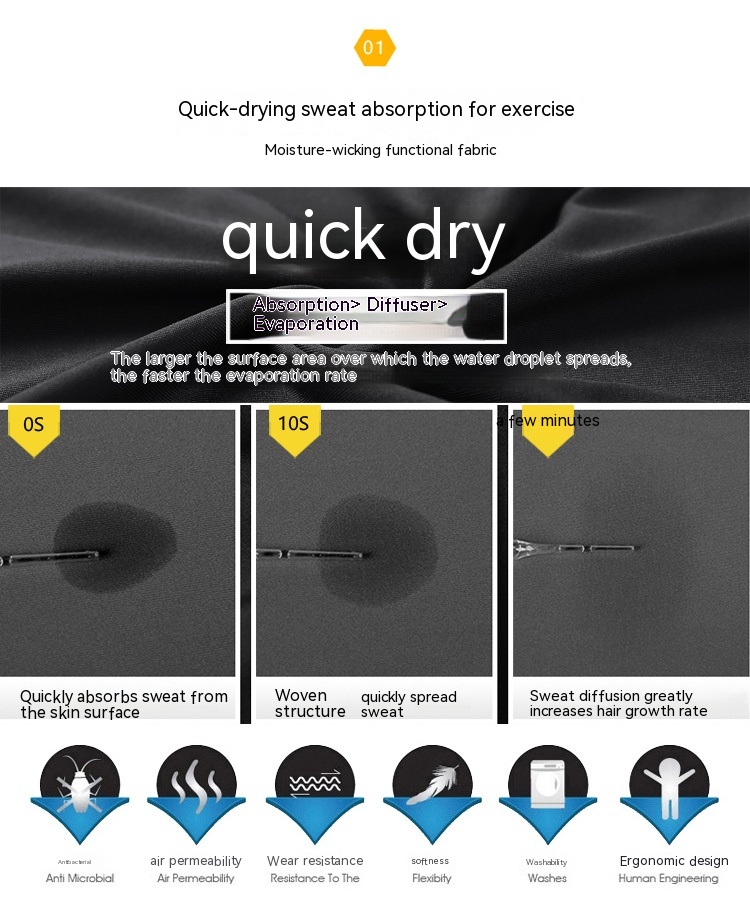 Summer Breathable Stretch Quick-drying Tight Shorts - Image 10