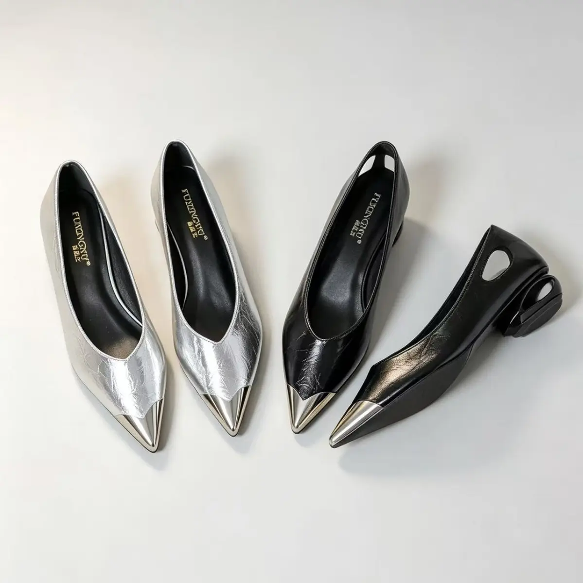 All-match Low-cut Mid-heel Pumps