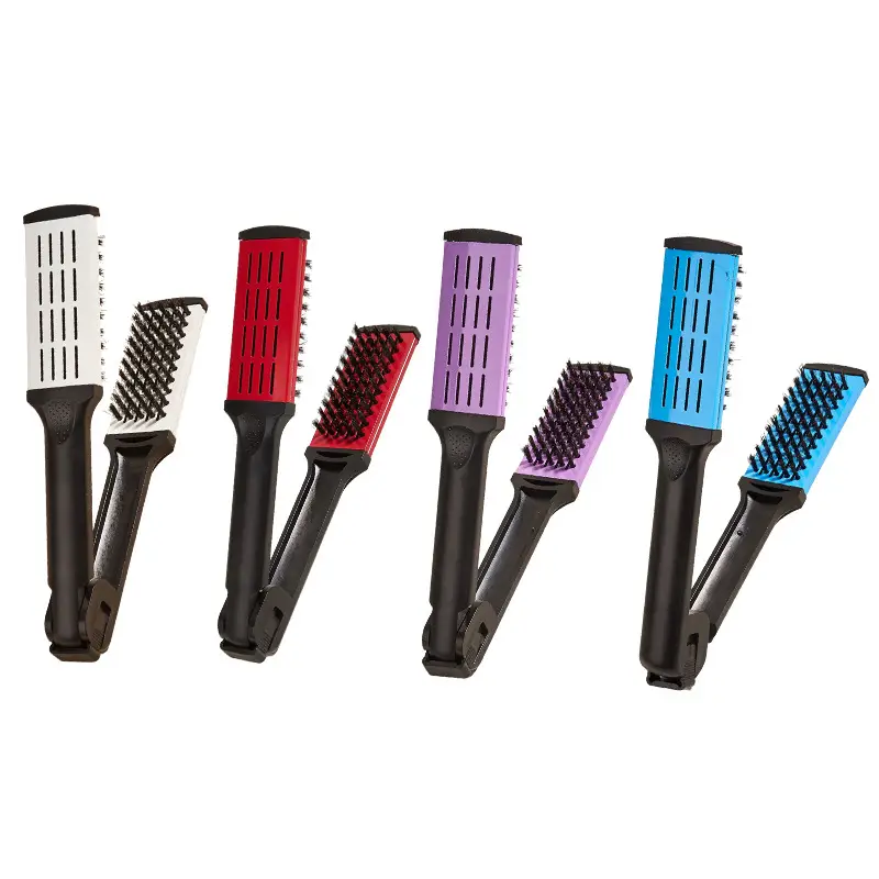 Pull Straight Clip Hair Plate Wholesale V Clip Plate Comb Mane Shape Straight Roll