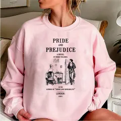 Pride And Prejudice Sweatshirt Jane Austen Hoodie Literary B - Style1610-Xl - View 1
