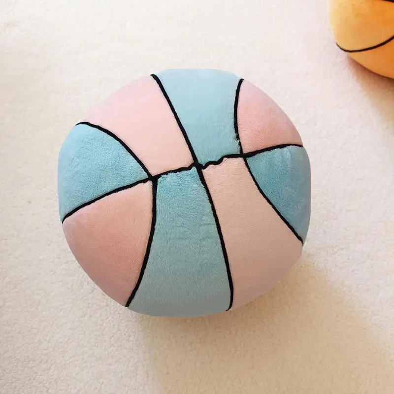 Soft Basketball Pillow Plush Toy Spherical Doll