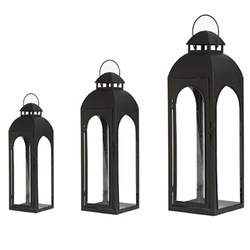 Title 1, Simple Iron Glass Candle Holder Outdoor Floor P...