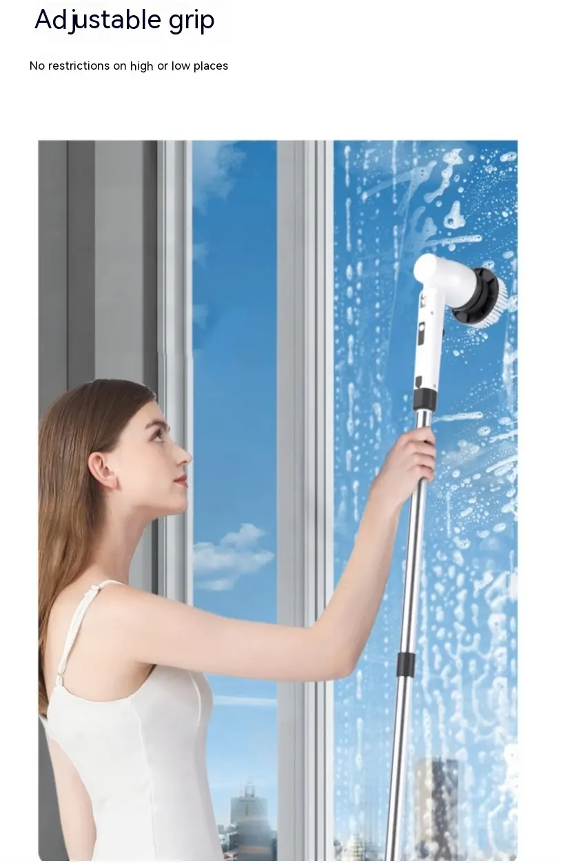 7-in-1 Wireless Cleaning Brush Long Handle Retractable