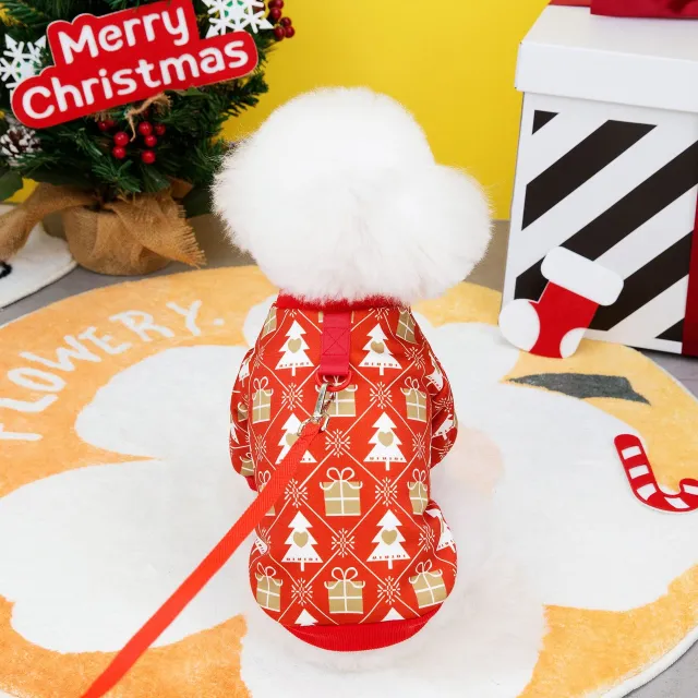 Festive Autumn And Winter Warm 24 Christmas Tree Sweater Red - Shop at LoveMi