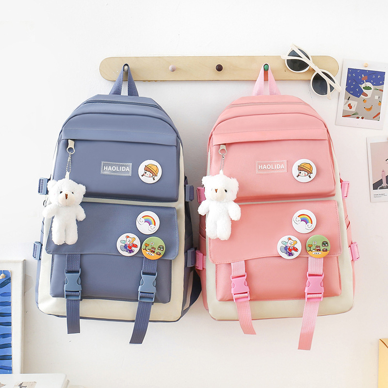 Harajuku-style Large-Capacity Backpack Set 5