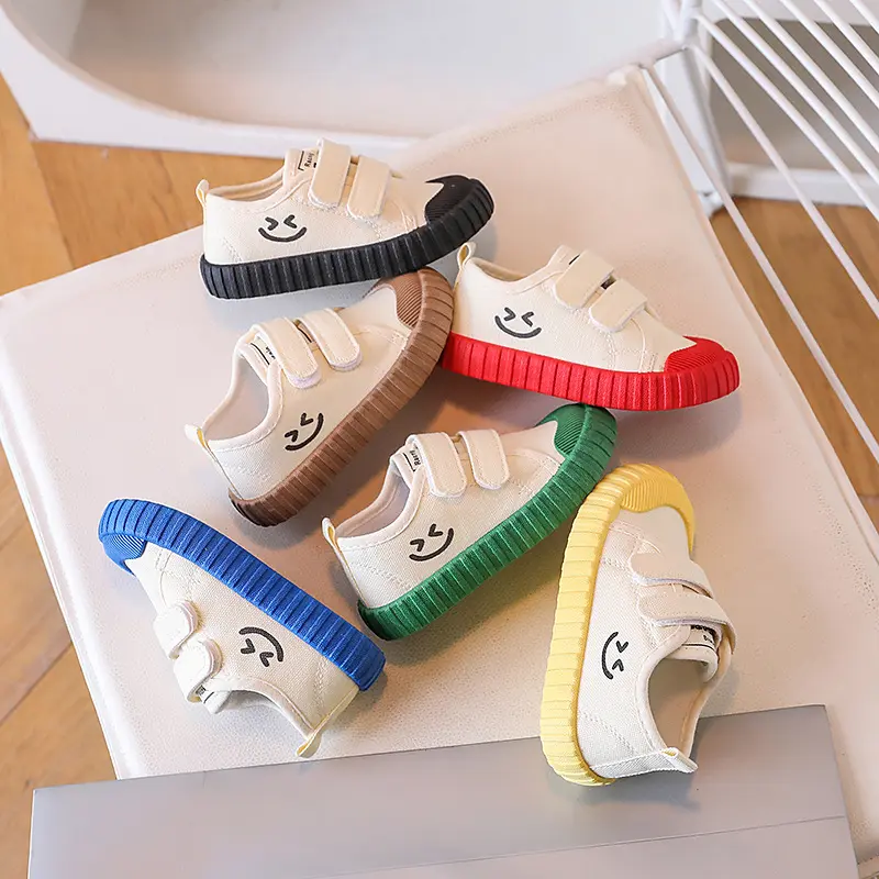 Children's Canvas Shoes Korean Smiley Casual Boys