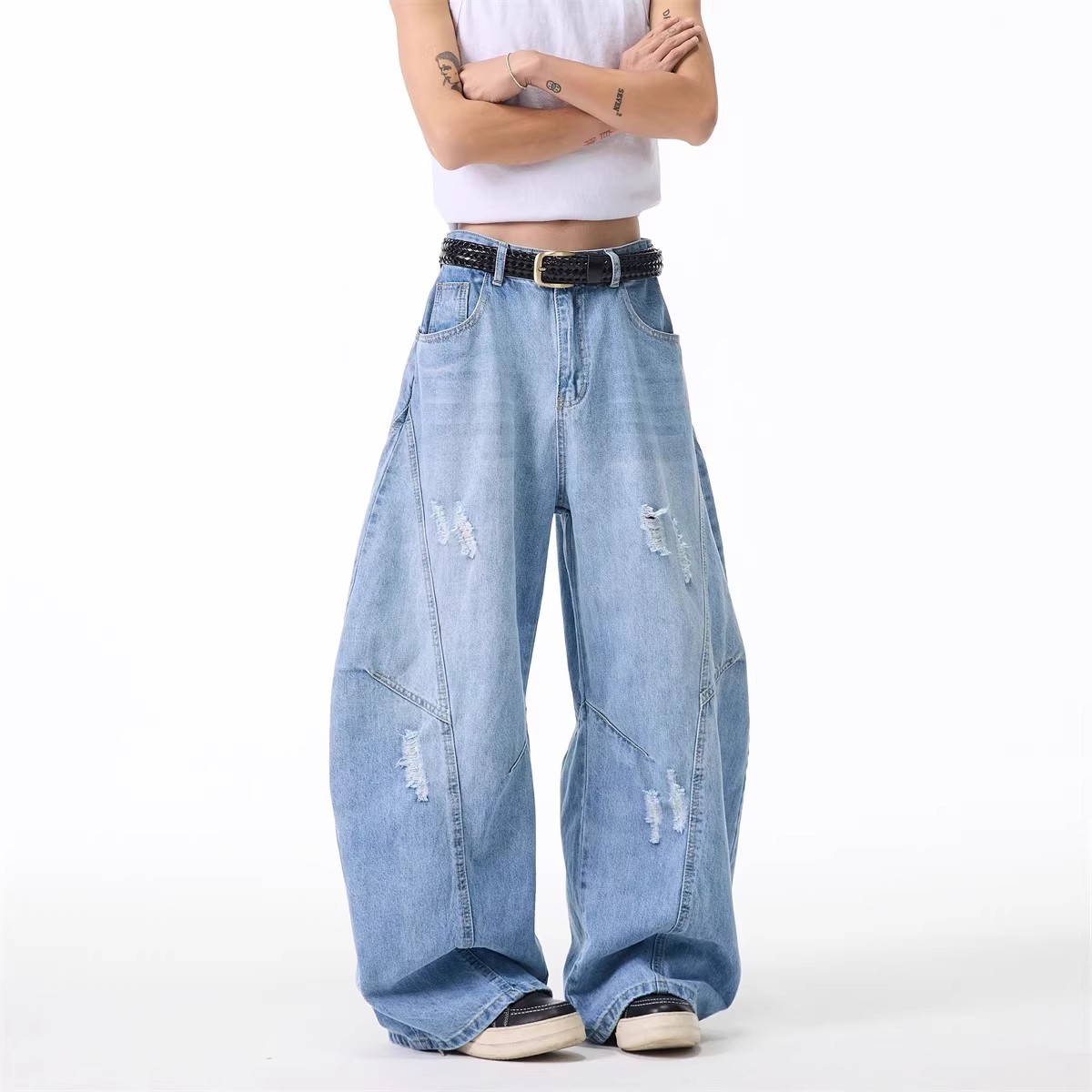 American-style Silhouette Bootcut Jeans For Women And Men