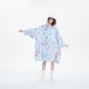 Blue Background Pink Elephant