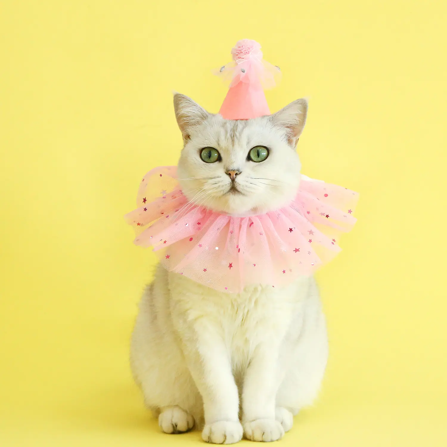 Pet Sequin Lace Bib Rhinestone Gauze Skirt