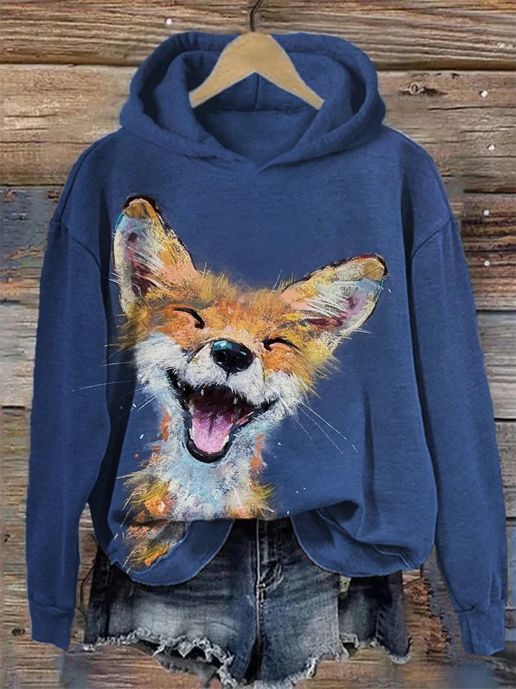 Women’s 3D Digital Print Hoodie – Casual Graphic Sweatshirt